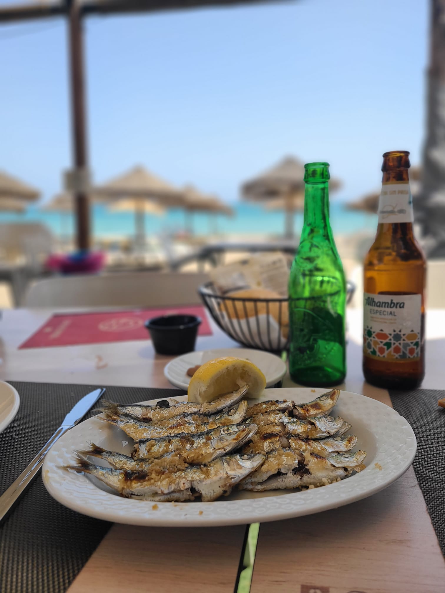 Espeto de sardinas de Malaga